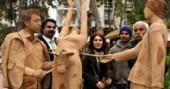 Atasözünü heykel yaptı!