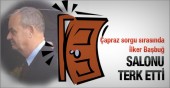 Başbuğ salonu terketti