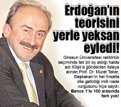 Erdoğan’ın teorisini yerle yeksan eyledi!