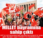 MİLLET bayramına sahip çıktı