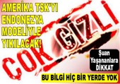 AMERİKA TSK'YI, ENDONEZYA MODELİYLE YIKILACAK