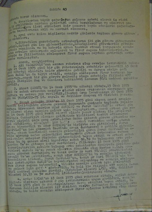 18 Mart 1975/Assubayların Soruşturması