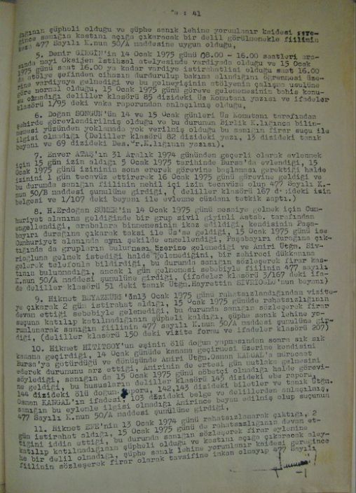 18 Mart 1975/Assubayların Soruşturması