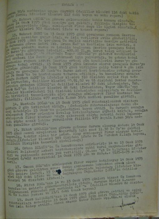 18 Mart 1975/Assubayların Soruşturması