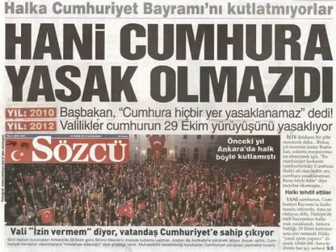 Cumhuriyet Bayramı Yobazın Değil, Türk'ün Bayramıdır!