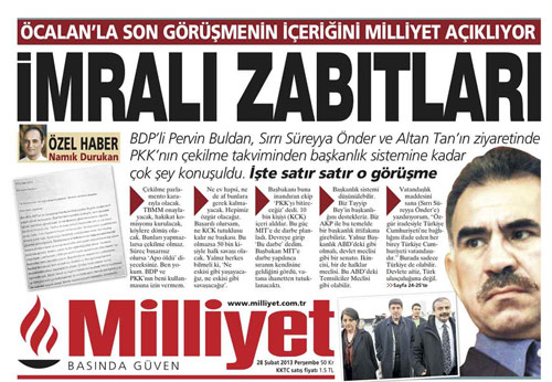 İşte İmralı tutanaklarının tam metni. ABDULLAH ÖCALAN: Başarılı olursam, Ne KCK tutuklusu kalır ne başkası.