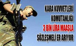 Sözleşmeli erlere zam müjdesi