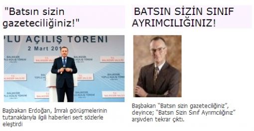 BATSIN SİZİN SINIF AYRIMCILIĞINIZ!