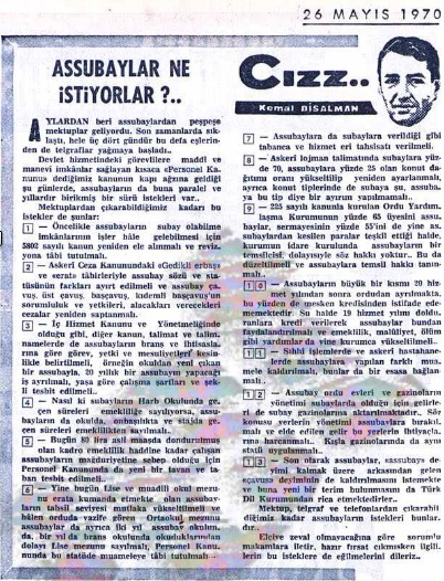 Emekli astsubayların "t" harfi mücadelesi