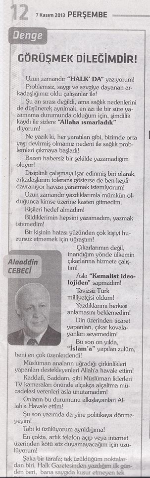 "HADDİNİ BİLMEZ E.ALBAYA GEREKLİ CEVAP VERİLMİŞTİR..."İN SONUCU MU?