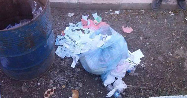 Çöpten CHP ve MHP oyları çıktı