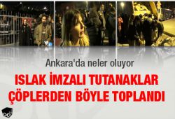 Islak imzalı tutanaklar çöpten çıktı