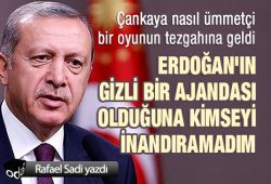 Erdoğan'ın gizli bir ajandası olduğuna kimseyi inandıramadım