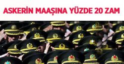 Seçim yaklaştıkça ordunun ast personeline yönelik içi boş "Seçmene Selam" haberleri duyulmaya başlandı. Düşük rütbeli asker maaşlarına %20 zam geliyormuş.