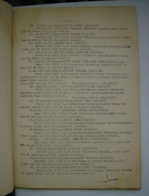 Abdullah İnaler: Assubayların İş Riski ve Yan Ödeme Protestosu 8-9 Ocak 1975