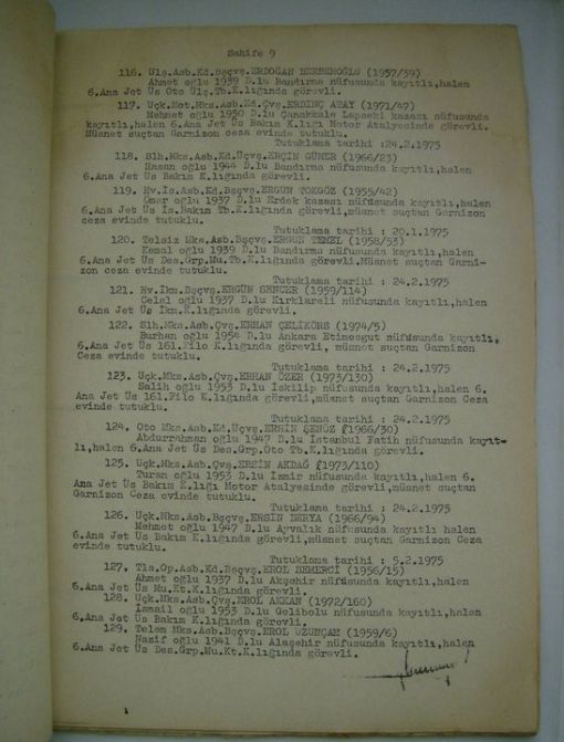 Abdullah İnaler: Assubayların İş Riski ve Yan Ödeme Protestosu 8-9 Ocak 1975