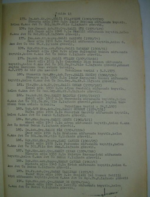 Abdullah İnaler: Assubayların İş Riski ve Yan Ödeme Protestosu 8-9 Ocak 1975
