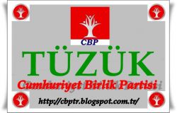 KURULUŞ ÇALIŞMASI DEVAM EDEN "CUMHURİYET BİRLİK PARTİSİ" TÜZÜĞÜNÜ YAYINLADI