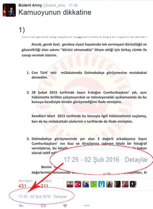 Arınç'tan Erdoğan'a: 'Bu büyük suçu işledilerse neden bakan yapıldılar?'