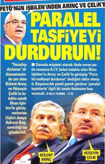 Savcılık Hüseyin Çelik ve Bülent Arınç'ı ifadeye çağırabilir