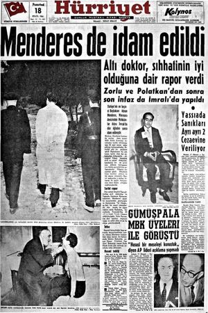 Yassıada'dan İmralı'ya son yolculuk: Adnan Menderes'in idamı