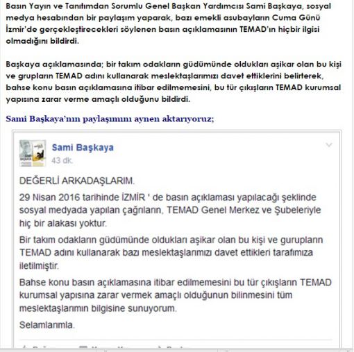 İzmir - Emekli Astsubaylardan Şehitler ve Özlük Hakları İçin Açıklama