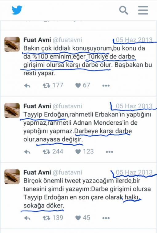 "Fuat Avni darbeyi 3 yıl önce yazdı"