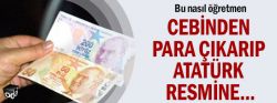 ÖĞRETMEN ATATÜRK RESMİNE TÜKÜRDÜ
