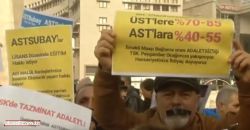 Emekli astsubaylar, özlük hakları için Ankara'da eylem yaptı