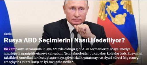 ABD Seçimlerini Hedefleyen Yabancı Önlemleri Anlamak/RAND Raporu