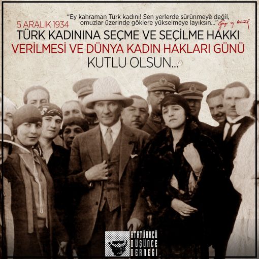Cengiz Özakıncı, 5 Aralık “Türk Kadının Seçme Seçilme Hakkı”nın 2011’den sonra “Dünya Kadın Hakları Günü” adı altında kutlanıldığına dikkat çekti