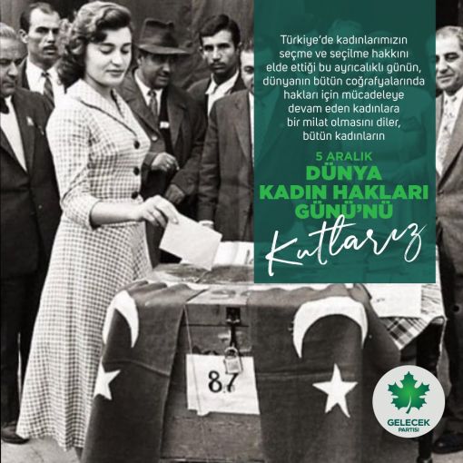 Cengiz Özakıncı, 5 Aralık “Türk Kadının Seçme Seçilme Hakkı”nın 2011’den sonra “Dünya Kadın Hakları Günü” adı altında kutlanıldığına dikkat çekti