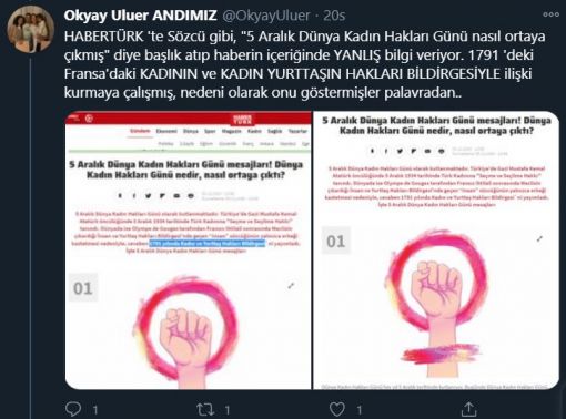Cengiz Özakıncı, 5 Aralık “Türk Kadının Seçme Seçilme Hakkı”nın 2011’den sonra “Dünya Kadın Hakları Günü” adı altında kutlanıldığına dikkat çekti