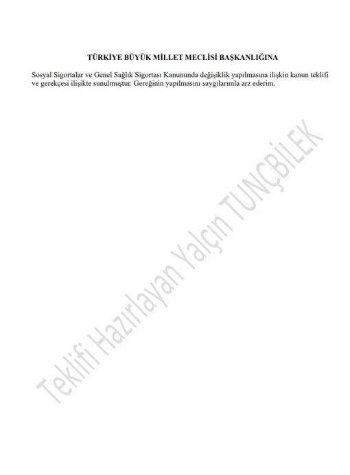 Av. Yalçın TUNÇBİLEK: Bugün emekli astsubaya ödenen maaş yıllarca SGK’ya ödediği primin karşılığı değildir. - Kanun Teklifi