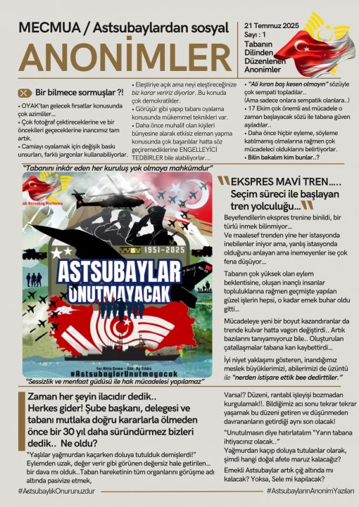 MECMUA/Astsubaylardan Sosyal Anonimler