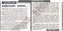 Abdi İPEKÇİ: ASSUBAYLARIN DURUMU...